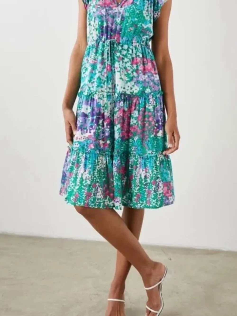 Rails Juni Gardenia Flora Midi Dress Size Medium - Picture 15 of 15
